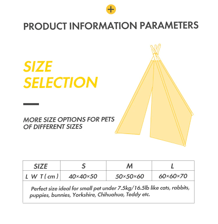 Cheap Goat Tents Outdoor indoor cotton canvas pet sleeping teepee tent Indian portable folding white dog cat Tents 